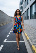 Playsuit with kimono