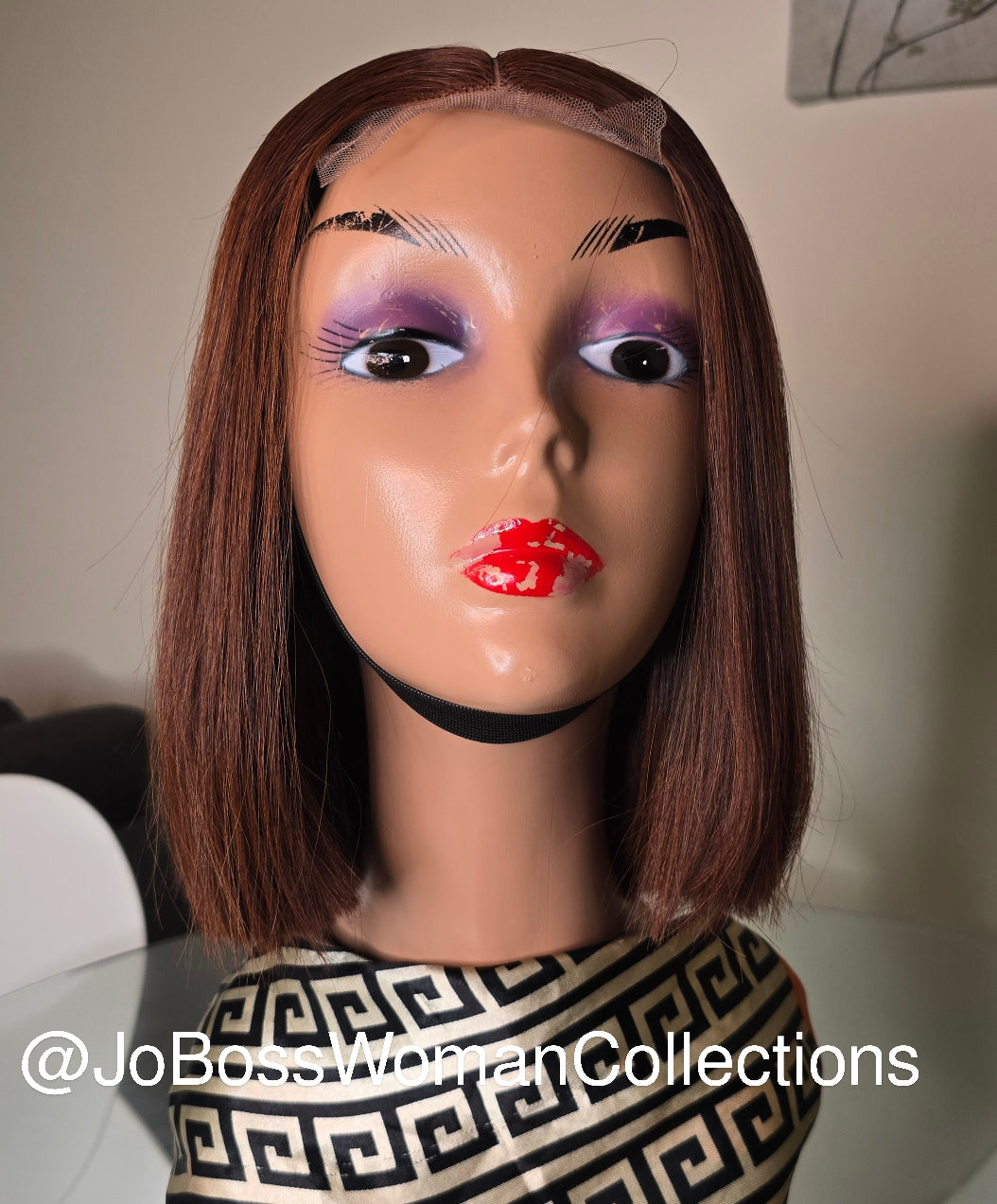 10 inch chestnut brown Bone straight