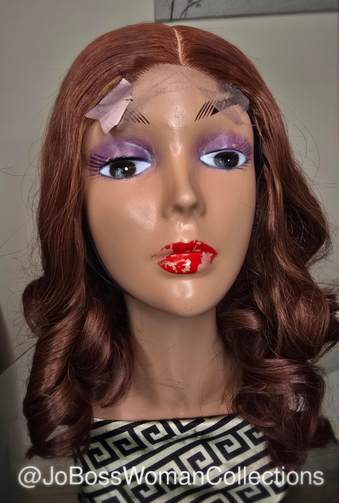 14 inch chestnut brown wig